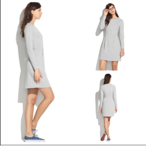 Madewell Dresses & Skirts - Madewell Gray Long Sleeve Sweater Dress
